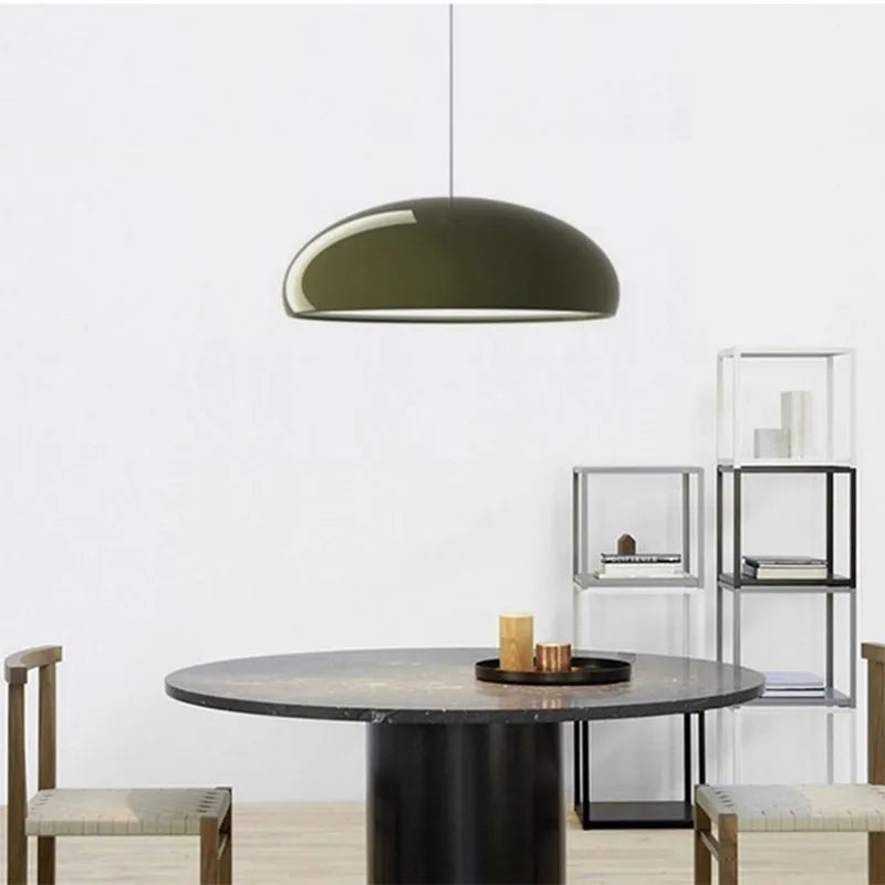 Nordic LED Pendant Light Macaron 35/45/60CM Round Hanging Luminaire Living Room Dining Room Caffee Home Lighting Decor Luminaire