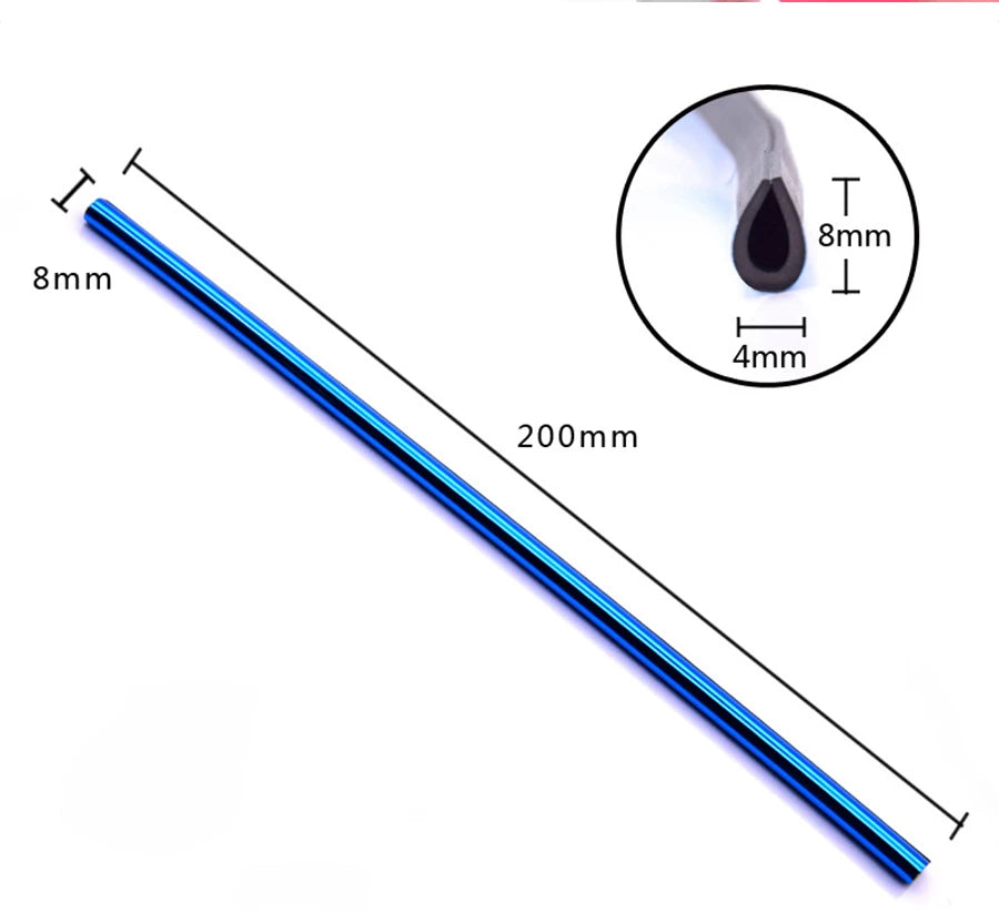 10PCS 20cm Universal Car Air Conditioner Outlet Decorative U Shape Moulding Trim Strips Decoration Accessories Car Styling