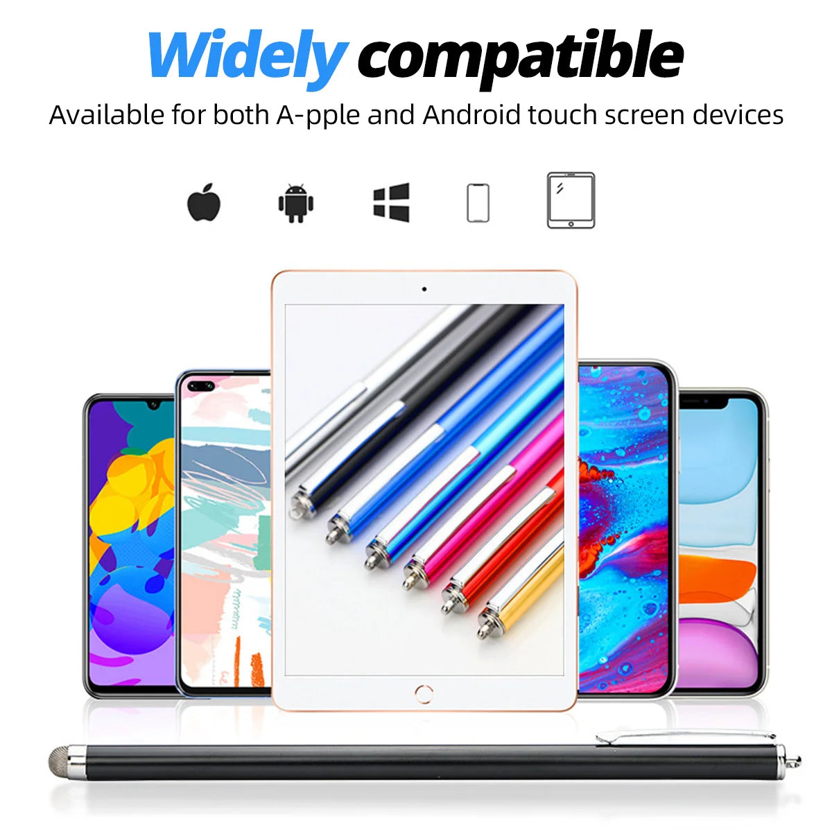 Long Stylus Pen 18.5M Capacitive Tablet Touch Screen Pencil For iPhone Samsung iPad Universal Android Phone Drawing Touch Pencil