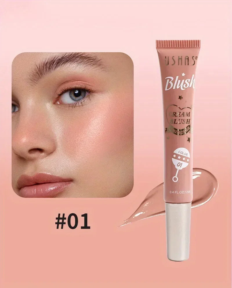 4 Colors Lasting Natural Liquid Blush Eyeshadow Liquid Contouring Face Blusher Waterproof Facial Blush Stick Light Liquid Blush