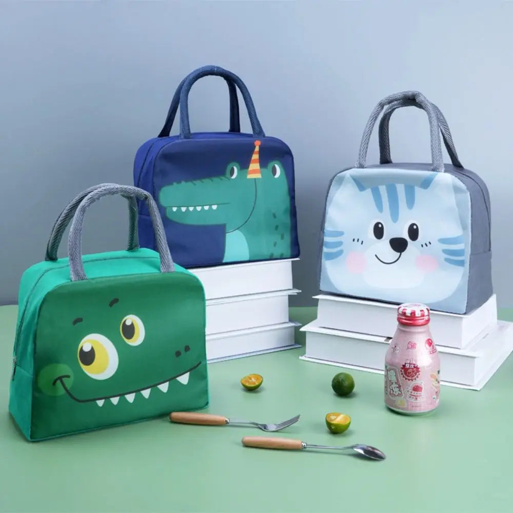 Portable Cartoon Lunch Bag Non-woven Fabric Lunch Box Accessories Tote Food Small Cooler Bag Thermal Bag Lunch Box Food Bags