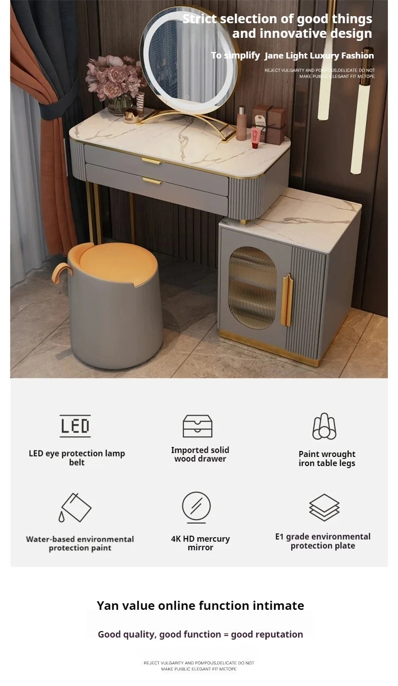 Makeup Dresser Table Vanity Filing Dressing Mobile Chest Nightstands Bedroom Komodinler Coiffeuse De Chambre Bedroom Furnitures