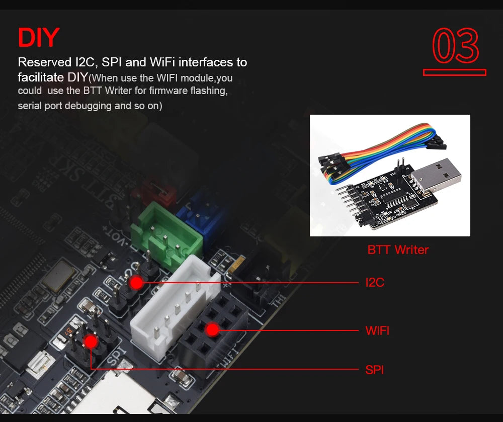 BIGTREETECH SKR V1.4 Turbo 32 Bit Motherboard PITFT50 Touch Screen TMC2209 TMC2208UART Driver For Voron V2.4 3D Printer