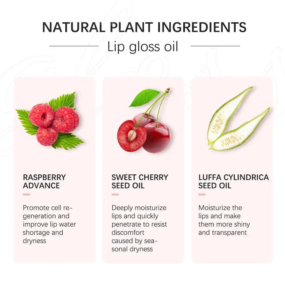 Crystal Jelly Moisturizing Lip Oil Plumping Lip Gloss Makeup Sexy Plump Lip Glow Oil Tinted Lip Plumper