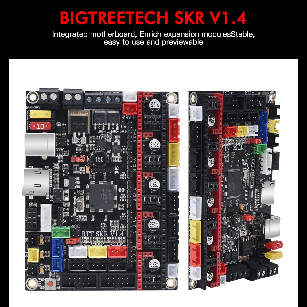 BIGTREETECH SKR V1.4 Turbo 32 Bit Motherboard PITFT50 Touch Screen TMC2209 TMC2208UART Driver For Voron V2.4 3D Printer