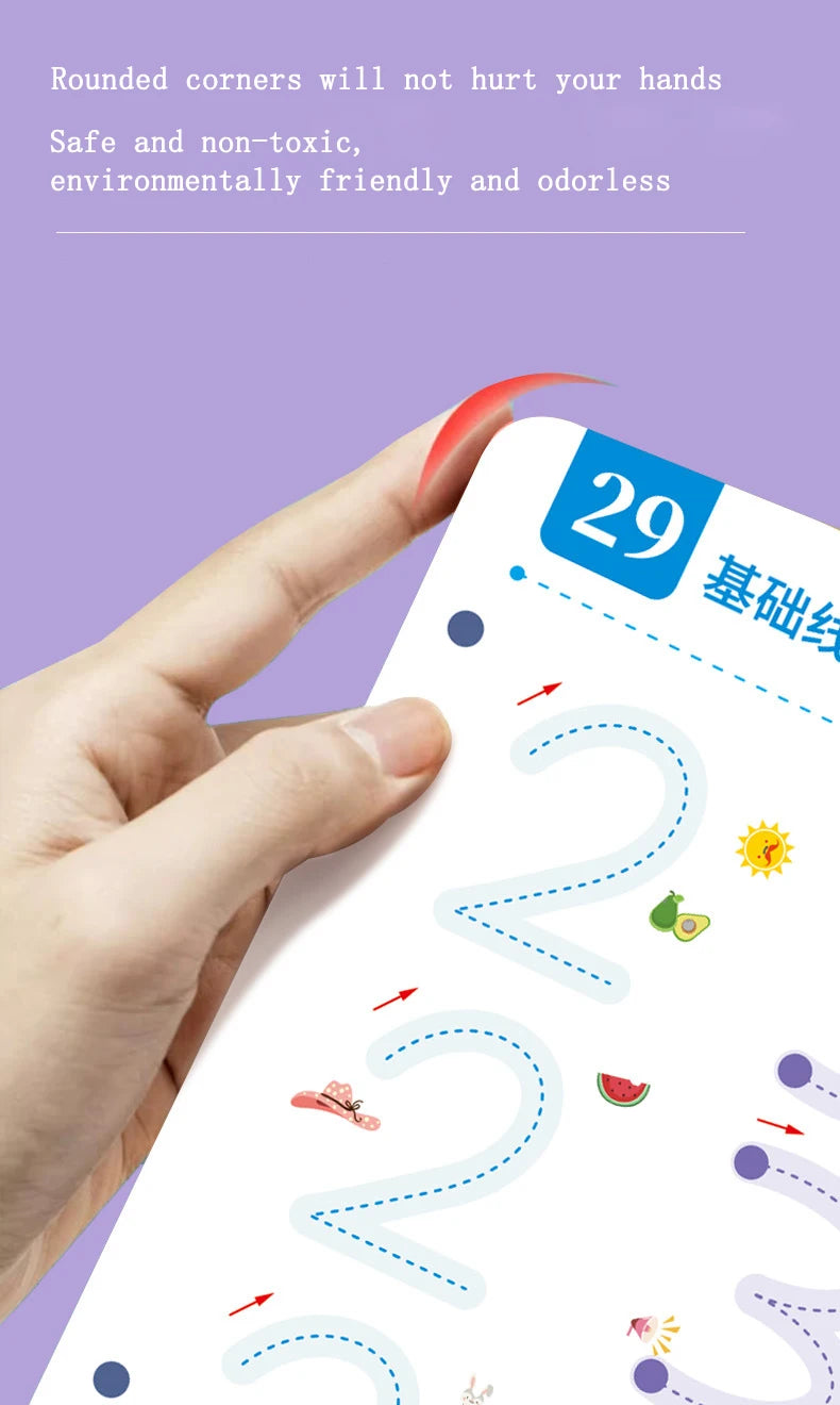 Practice Copybook Control Training Book Magical Tracing Workbook Reusable Magic Children Montessori Drawing Education Stationery