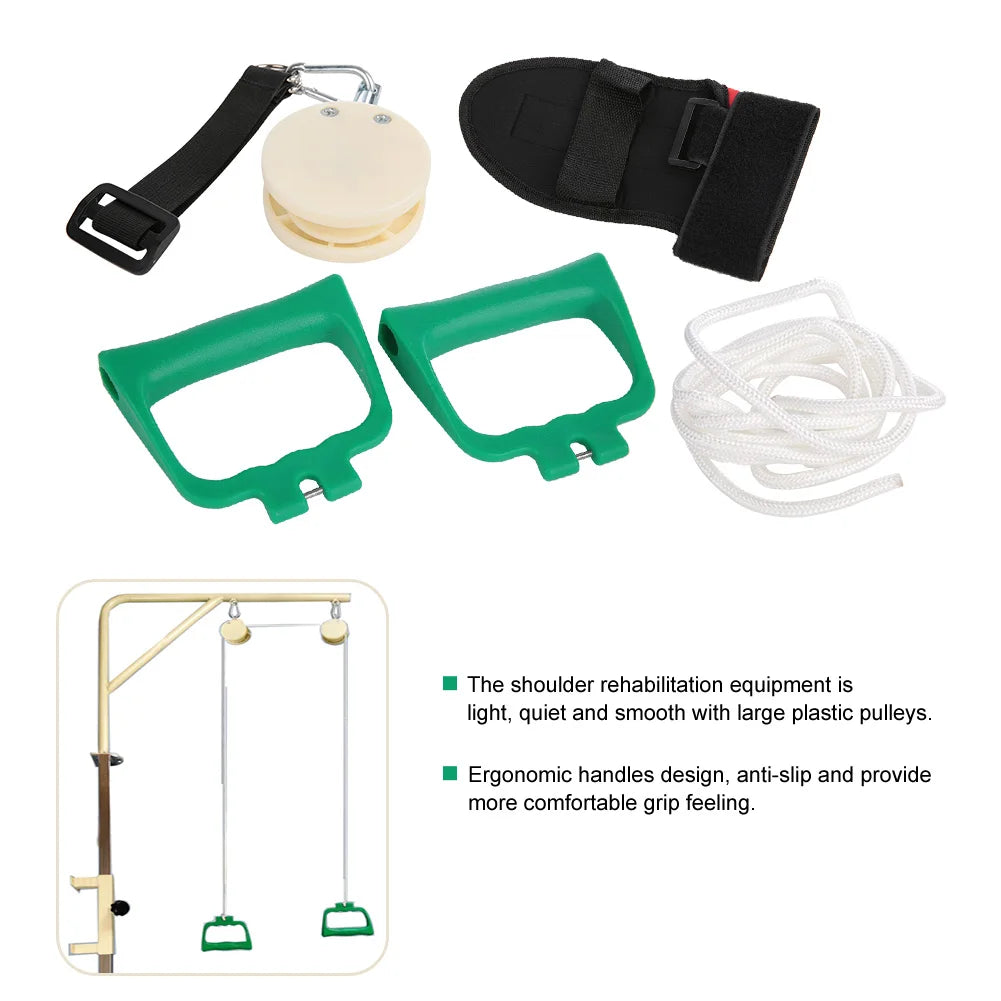 Shoulder Rehabilitation Training Kit Exercise Pulley Trainer Tool Home Use Arm Rehabilitation Training Equipment Kit Elderly