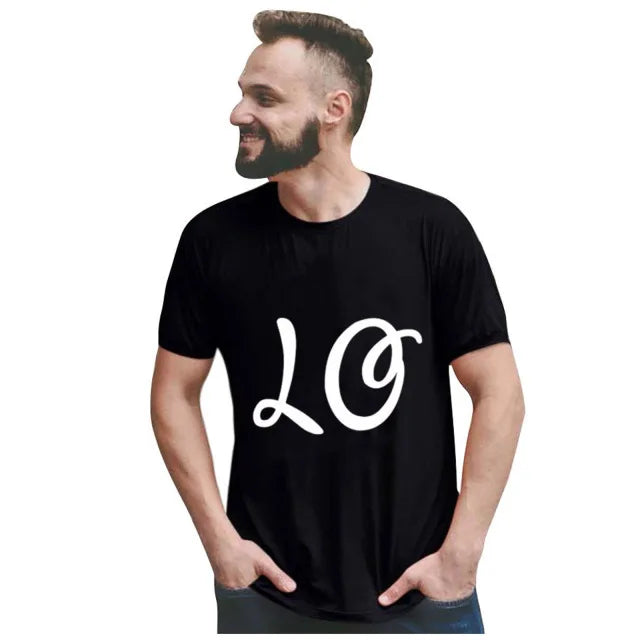 King Queen Couples T Shirt Combination Love Print Couple Tshirt Summer Fashion Woman T-shirt Casual O-Neck Tops Lovers Tee Shirt