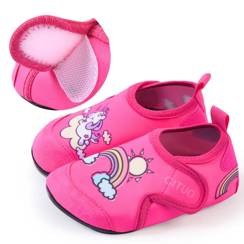 Kids Socks Shoes Children Cute Cartoon Slippers Boy Girls Indoor Shoes Soft Rubber Sole Child Floor Sneakers