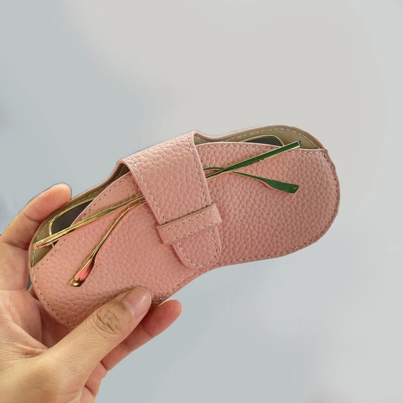 Glasses Case Women Leather Soft Glasses Bag Fashion Portable Sunglasses Box Bag Accessories Eyeglasses Case Sunglasses Box