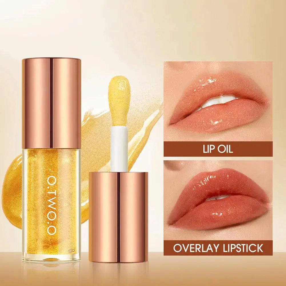 Lip Oil Gloss Lip Plumper Makeup Moisturizing NonSticky Sexy Water Glossy Glitter Primer Tint Lip Balm Care Cosmetics