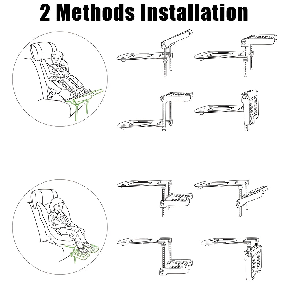 Children Safety Seat Footrest Foldable Car Accessories Universal Baby Foot Pedal Rest Holder Pram Footrest Attachment Support