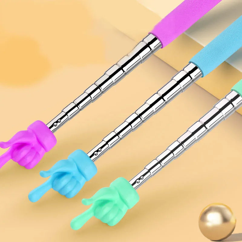 Retractable Teacher Pointer Finger Design Reading Guide Preschool Teaching Stick Tools For School Whiteboard Pointer