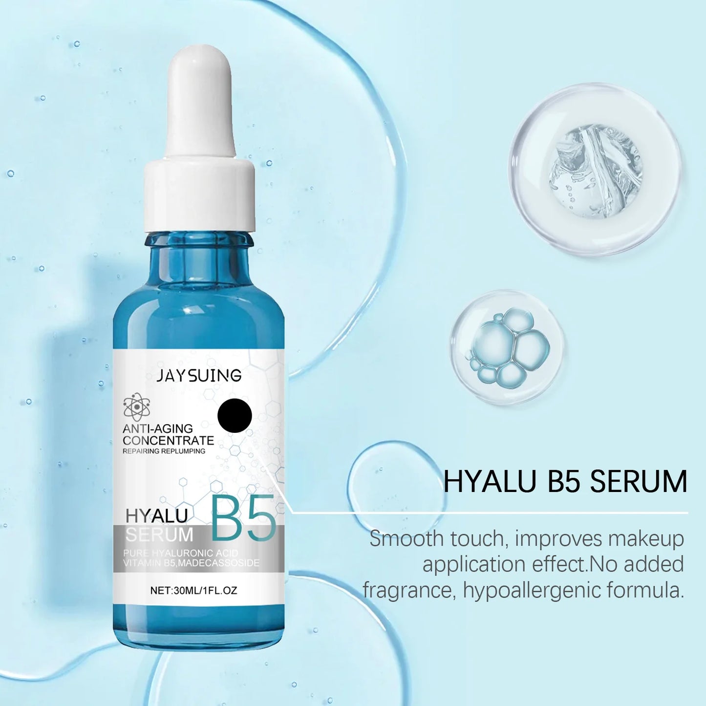 Hyaluronic Acid Firming Serum Collagen Lifting Fine Lines Brightning Nourishing Rejuvenation Vitamin B5 Face Original Skincare