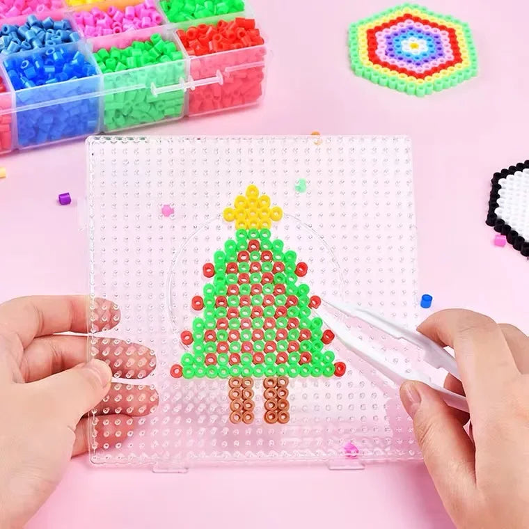 5mm Hama Beads Toy DIY Beads Tool Educational Tangram Jigsaw Puzzle Pegboard Template Kids Игрушки Для Детей