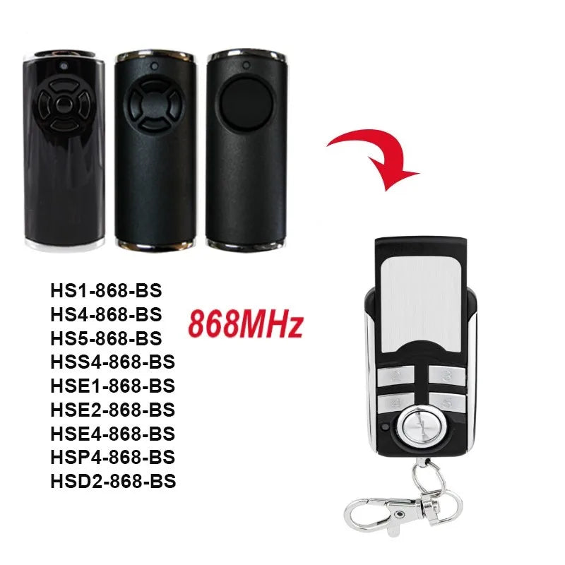 868MHz HORMANN BiSecur / BS Series Remote Control Clone HORMANN HSE 2 4 1 HS 1 2 5 HSP4 HSD2 868 BS Garage Door Remote Control