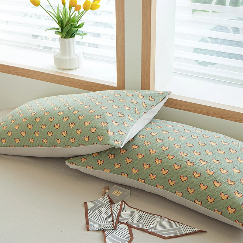 3pcs light gray Duvet Cover Set (1*Duvet Cover + 2*Pillowcase, Without Core), Fresh Flower Print Bedding Set, Soft Comfortable