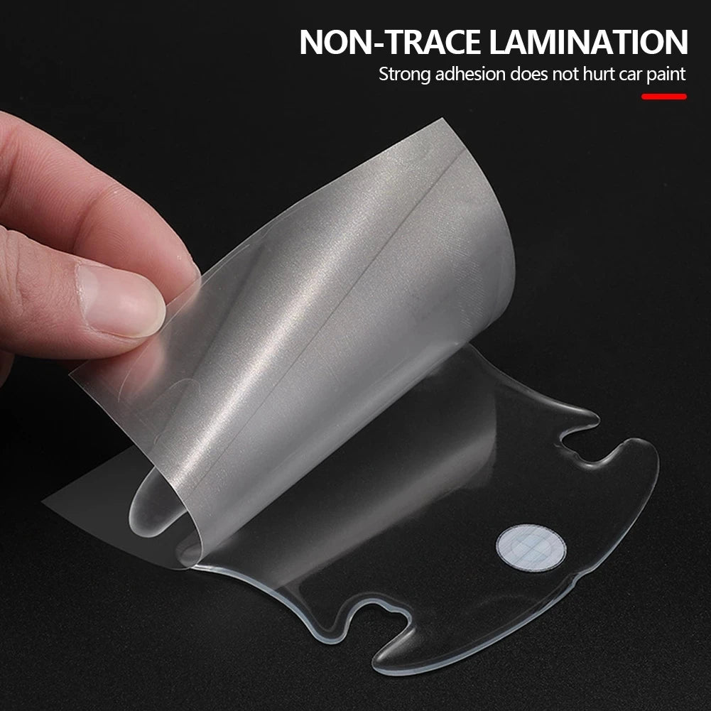 Car Invisible Transparent Protective Stickers Set Door Handle Bowl Rearview Mirror Edge Anti-scratch Protection Clear Strip