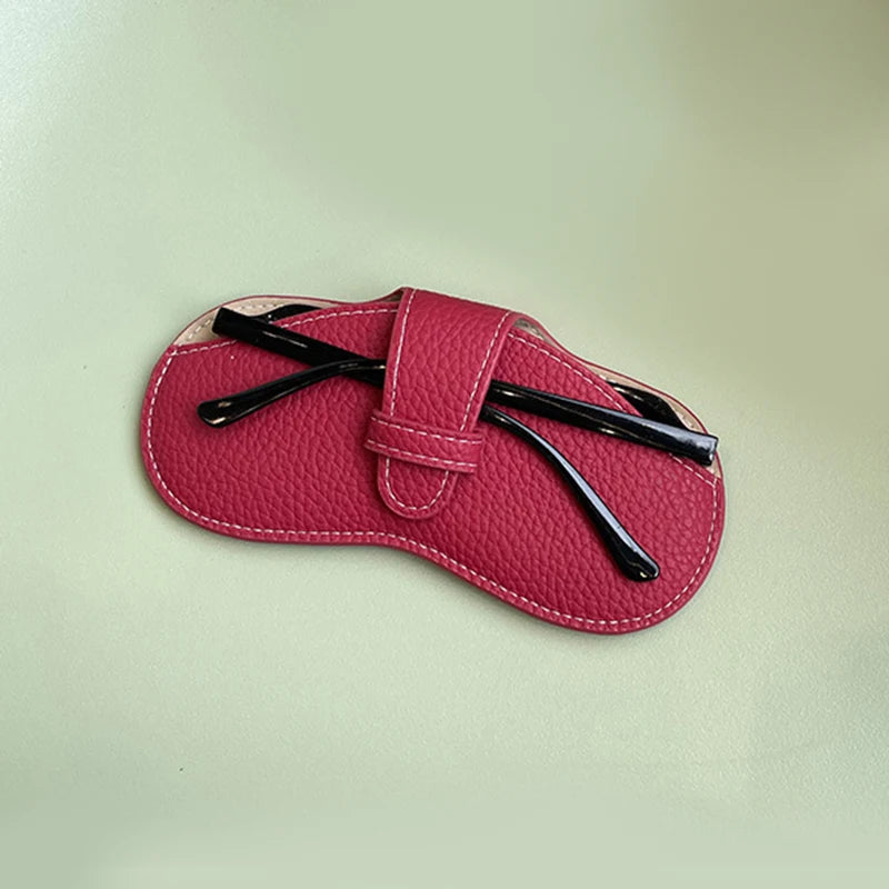 Glasses Case Women Leather Soft Glasses Bag Fashion Portable Sunglasses Box Bag Accessories Eyeglasses Case Sunglasses Box