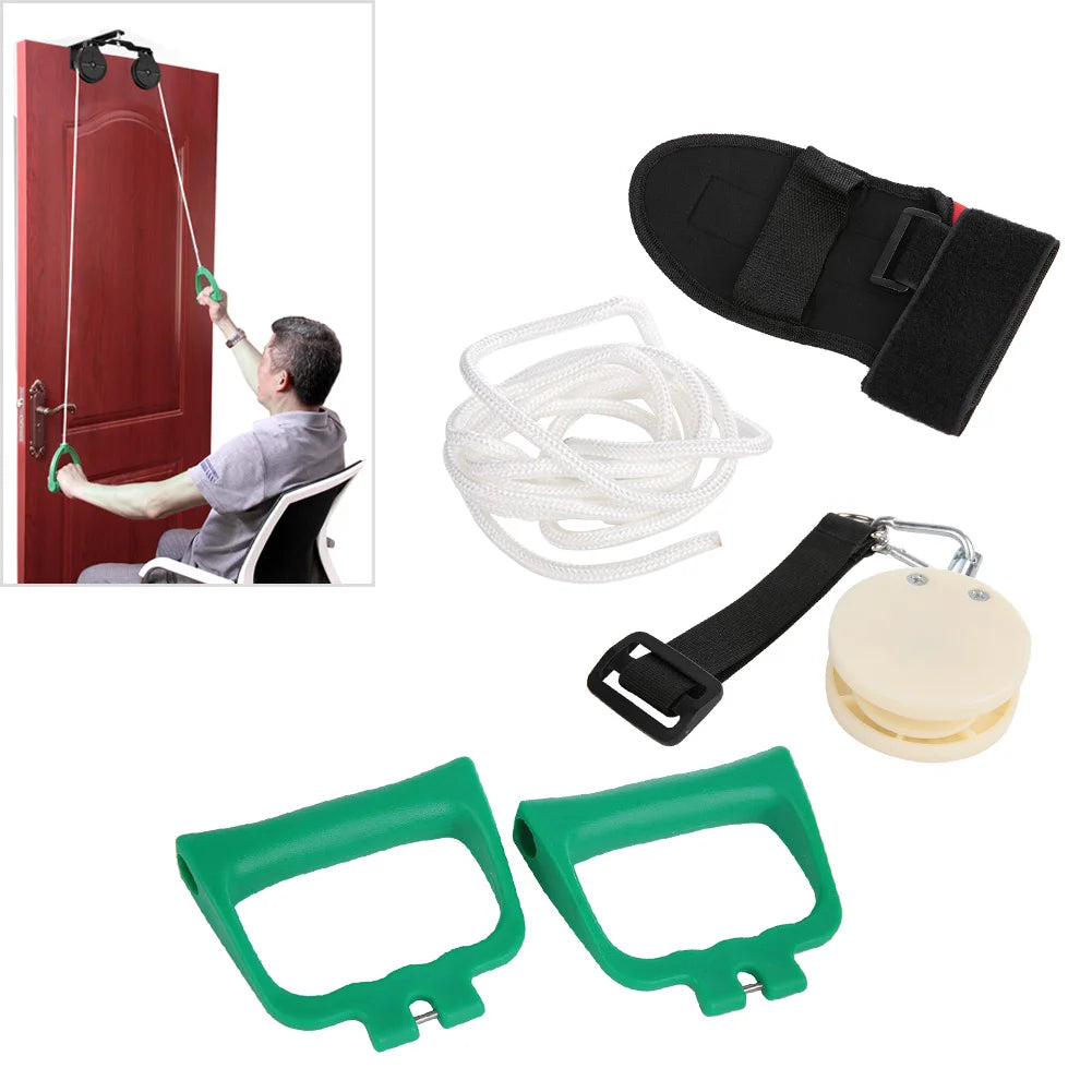 Shoulder Rehabilitation Training Kit Exercise Pulley Trainer Tool Home Use Arm Rehabilitation Training Equipment Kit Elderly