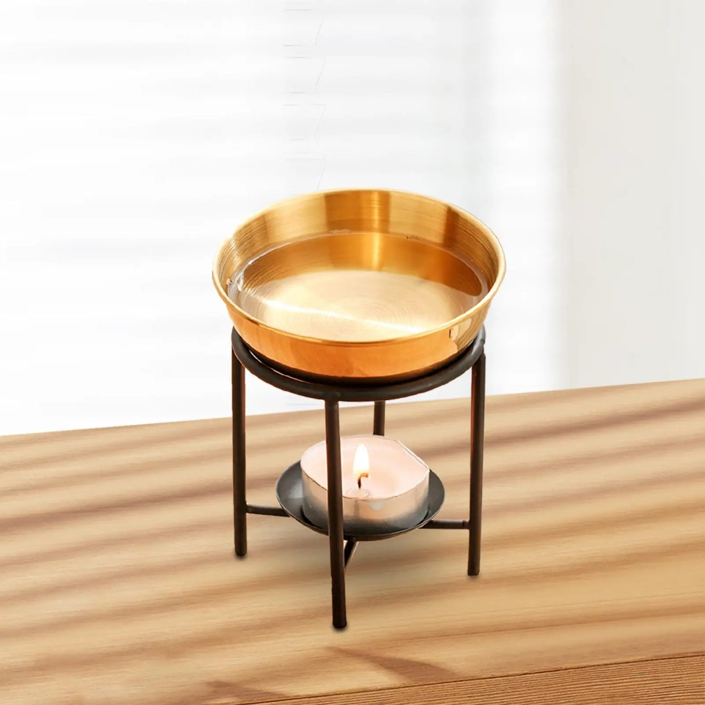Essential Oil Burner Decorative Essential Oil Diffuser Wax Melt Burner Fragrance for Yoga Valentines Day Restaurant Office