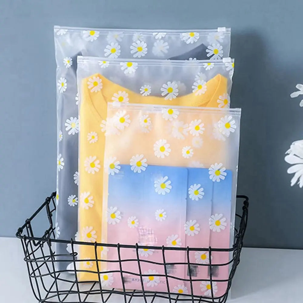 Cartoon Style Transparent Travel Bag Waterproof Shoes Bag Make Up Storage Organizer Pouch Plastic Packing Bag Zip Lock Storage