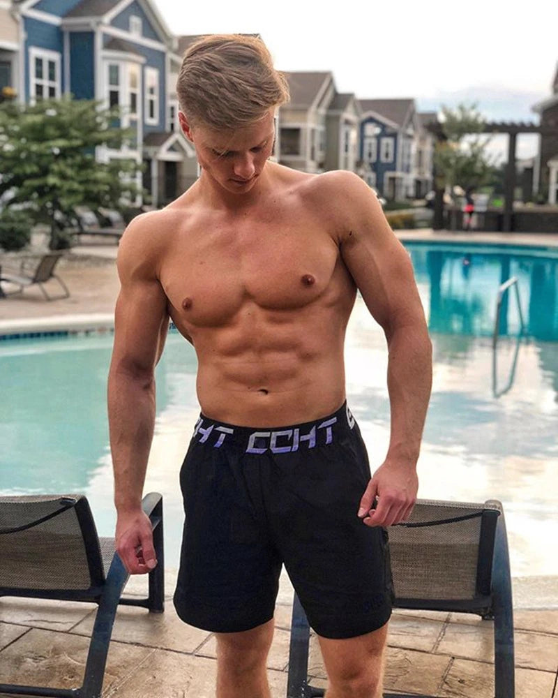 Lightweight Men's Shorts Elasticated Tights Shorts Workout Jogger Casual Slim Beach Shorts Men Shorts