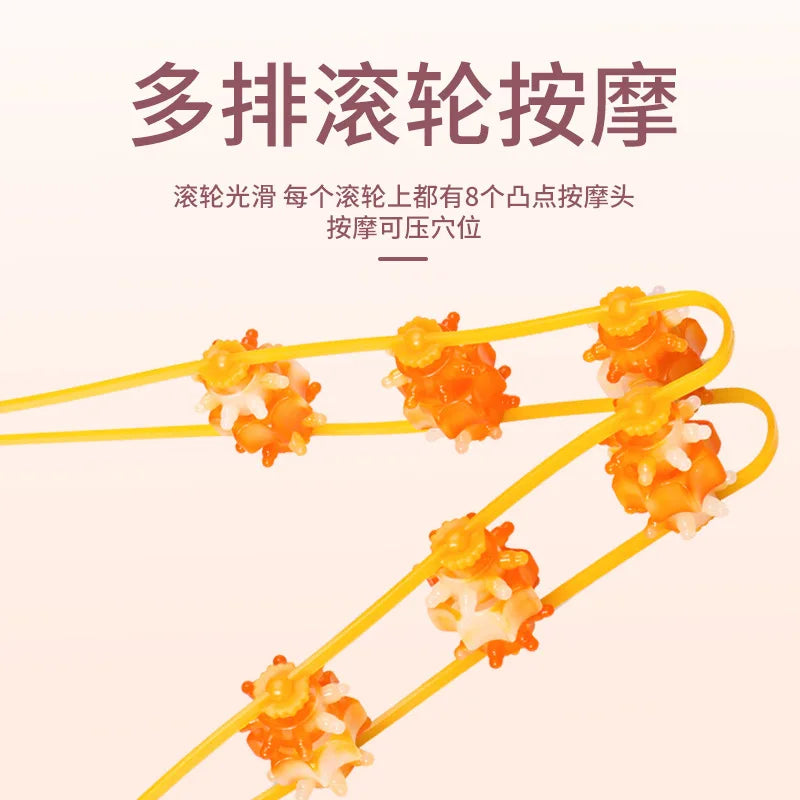 Back Massager Rollers Rope for Back and Neck Manual Massage with Muscle Recovery Massage Tools Relaxation Relief Stress Массажер