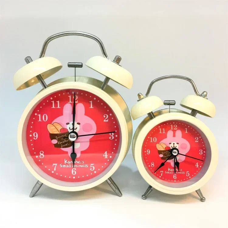 Sanrio Bedroom Alarm Clock Kuromi My Melody Hello Kitty Cinnamorol Ins Girl Heart Bedside Silent Alarm Clock Wake Up Alarm Clock
