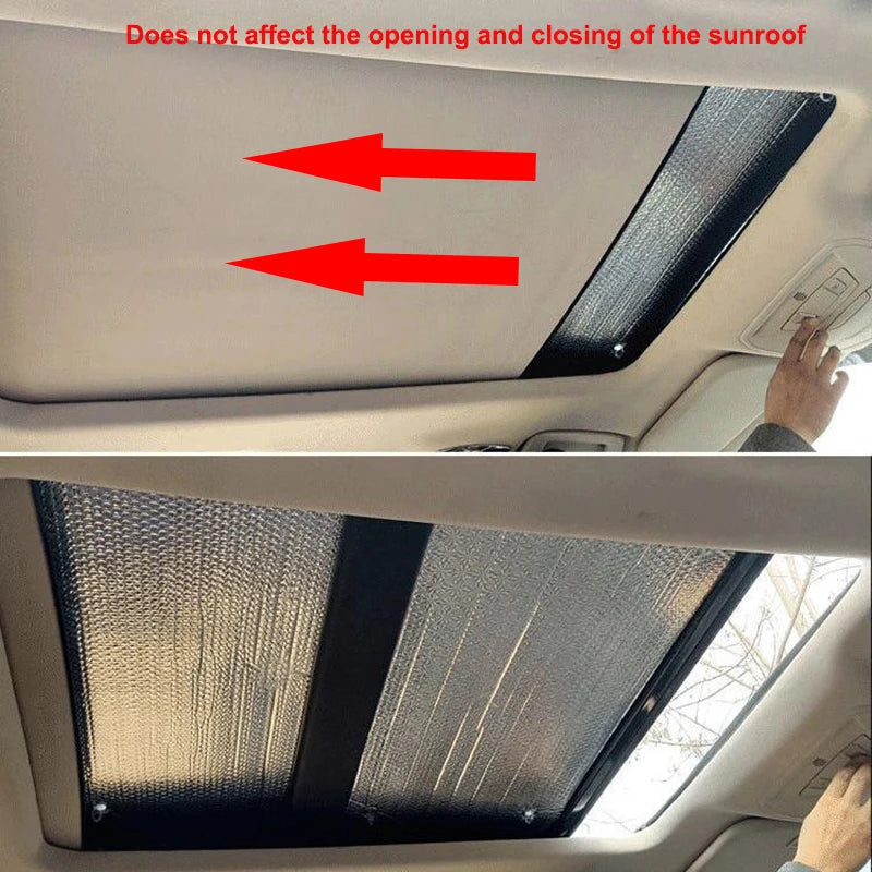 Car Sunroof Sunshade for Jeep Renegade 2015-2023 2022 2021 2020 2019 2018 Auto Roof Sunscreen Heat Insulation Cover Windscreen