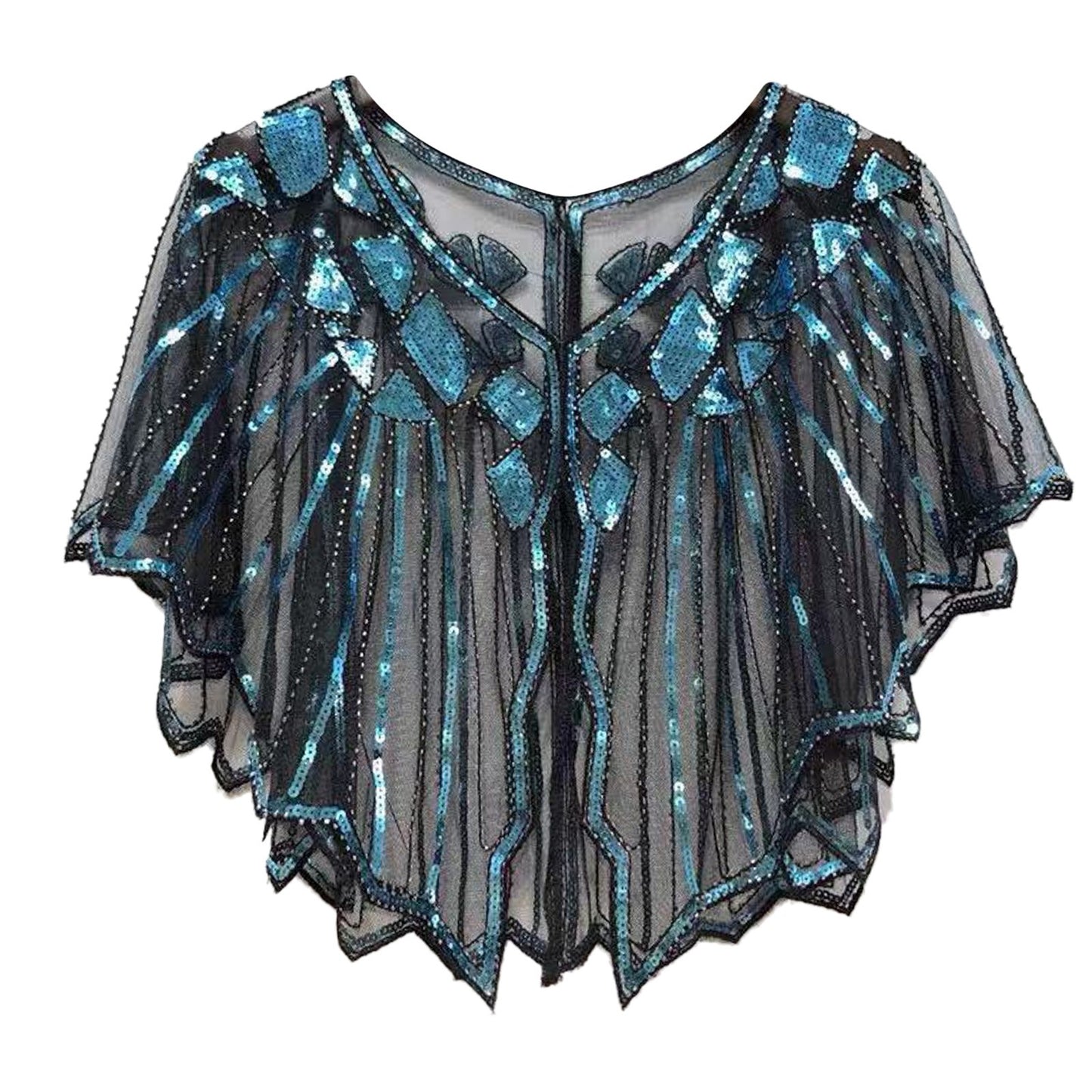Sequins Coat Poncho Women Scarf Outfits Black Cape Ladies Scarves Party Outerwear Shawls Casaco Wraps Woman Clothes Robe Mujer