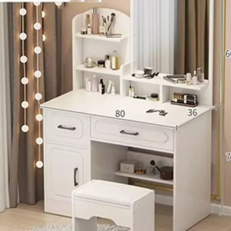 Drawer Dresser Cabinet Dressing Table Girl Handles Storage Vanity Chair Dressing Table High End Coiffeuse Bedroom Furniture