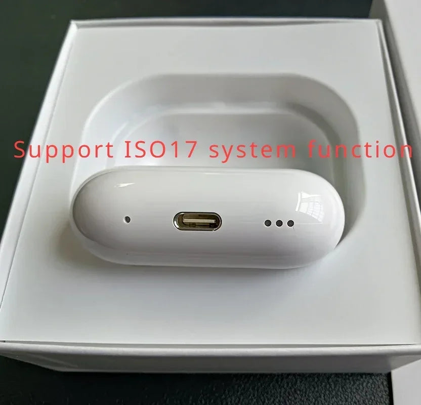 Original Pro2 TWS Bluetooth Headphones Wireless Earbuds Hifi New Fone Bluetooth And Box ANC Earbuds Touch Headset Bass For IOS17