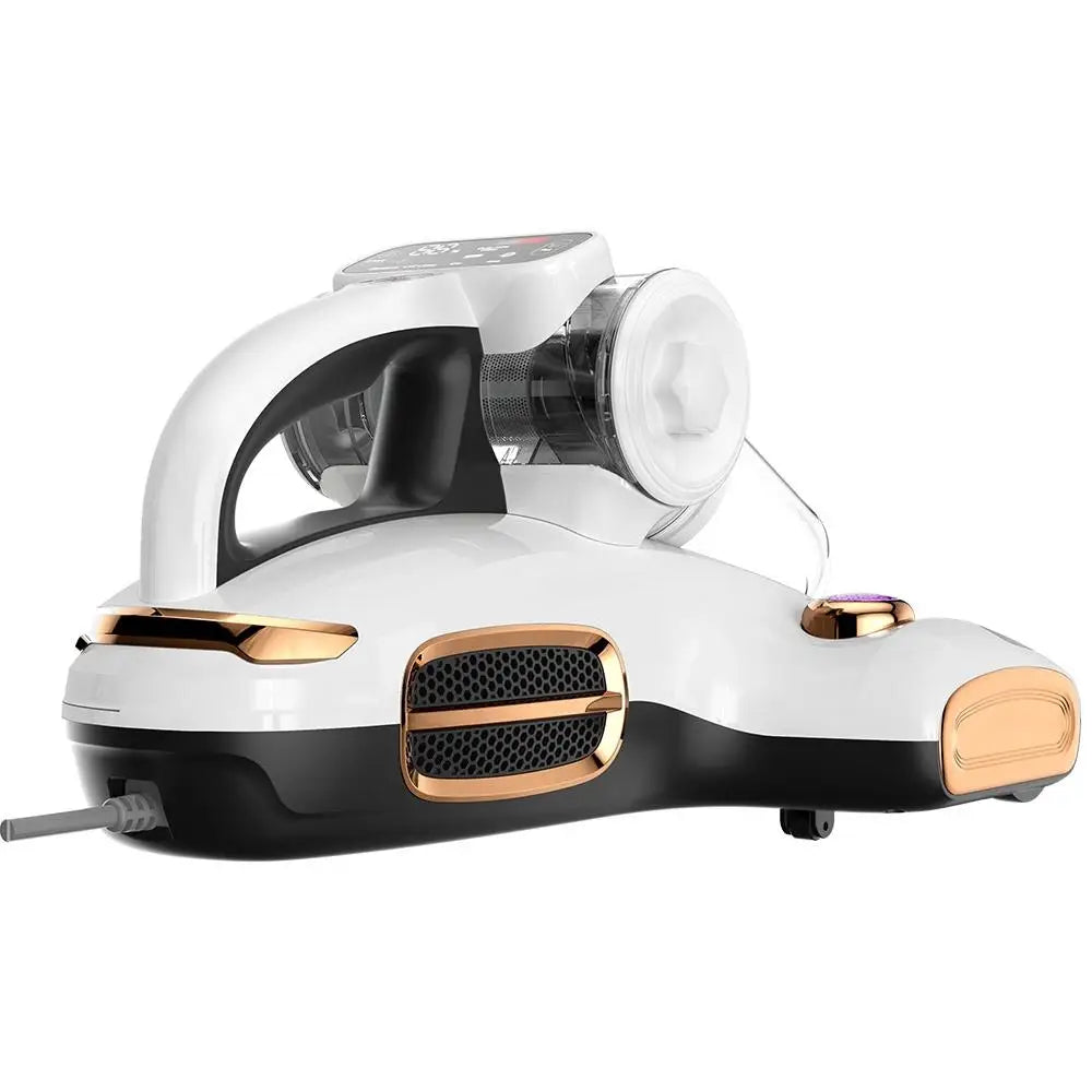 JIGOO T600 Dual-Cup Smart Mite Cleaner with Aroma-Diffuser System, 700W 15KPa Suction Dust Mite Sensor, UV Light Ultrasonic Tech