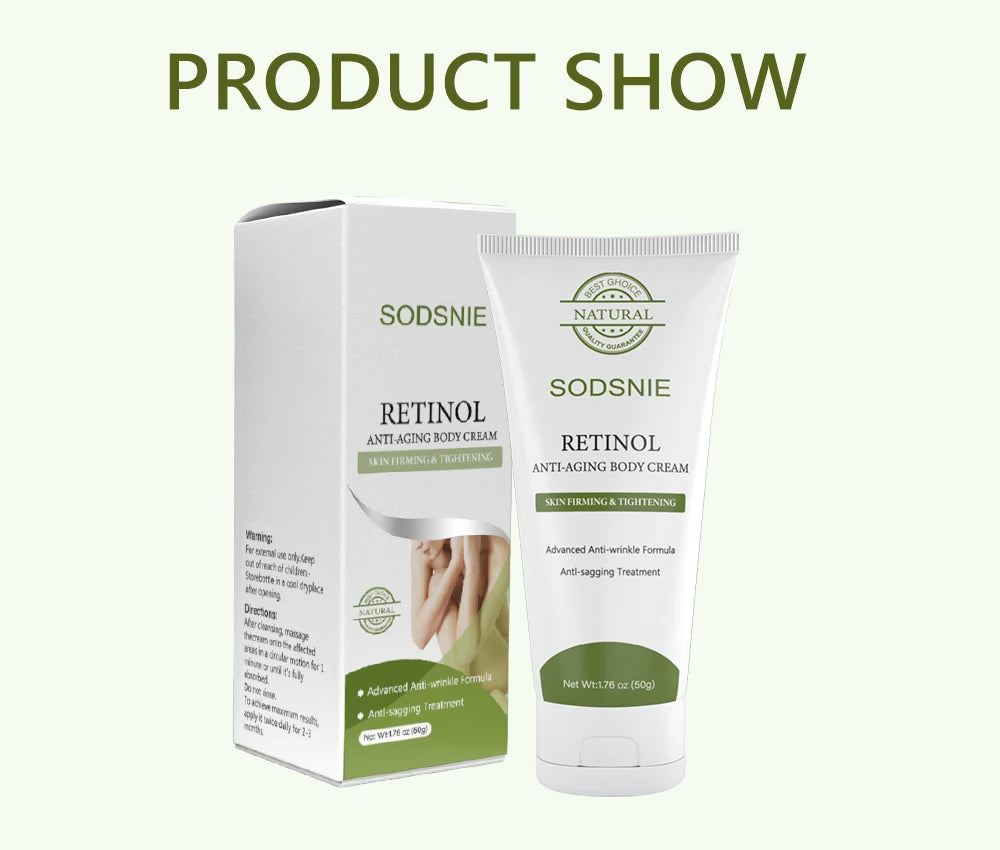 Retinol Postpartum Anti-Wrinkle Cream Anti-Aging Body Anti-Cellulite Care Improve Sagging Skin Repairing Firming Whitening Cream