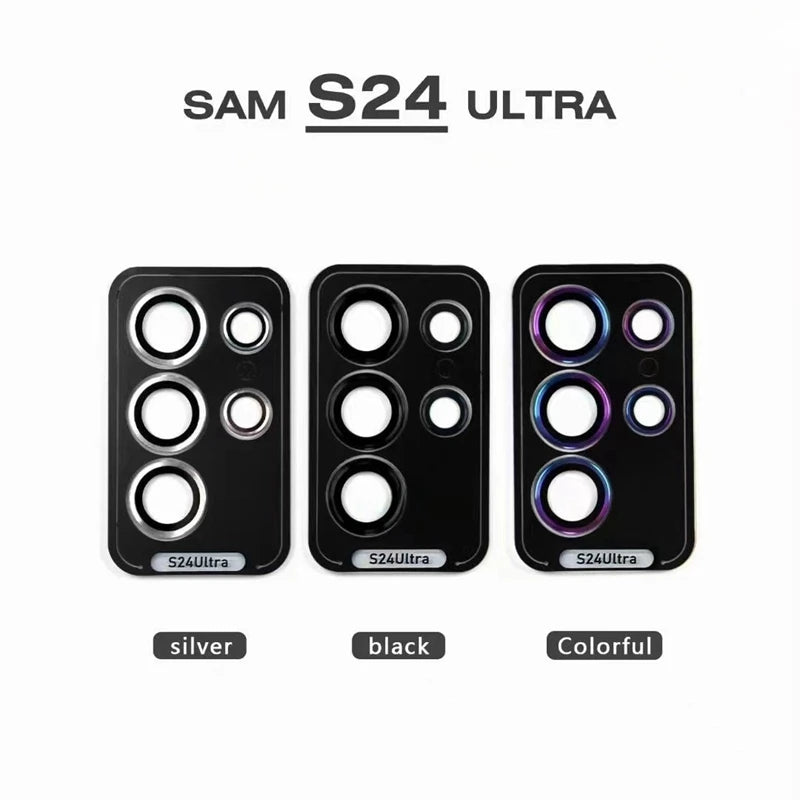 For Samsung Galaxy S24ultra S24+ s24 Camera Protector Metal Ring Lens Glass for galaxy S23 ultra S23+ FE Back lens Cap Cover