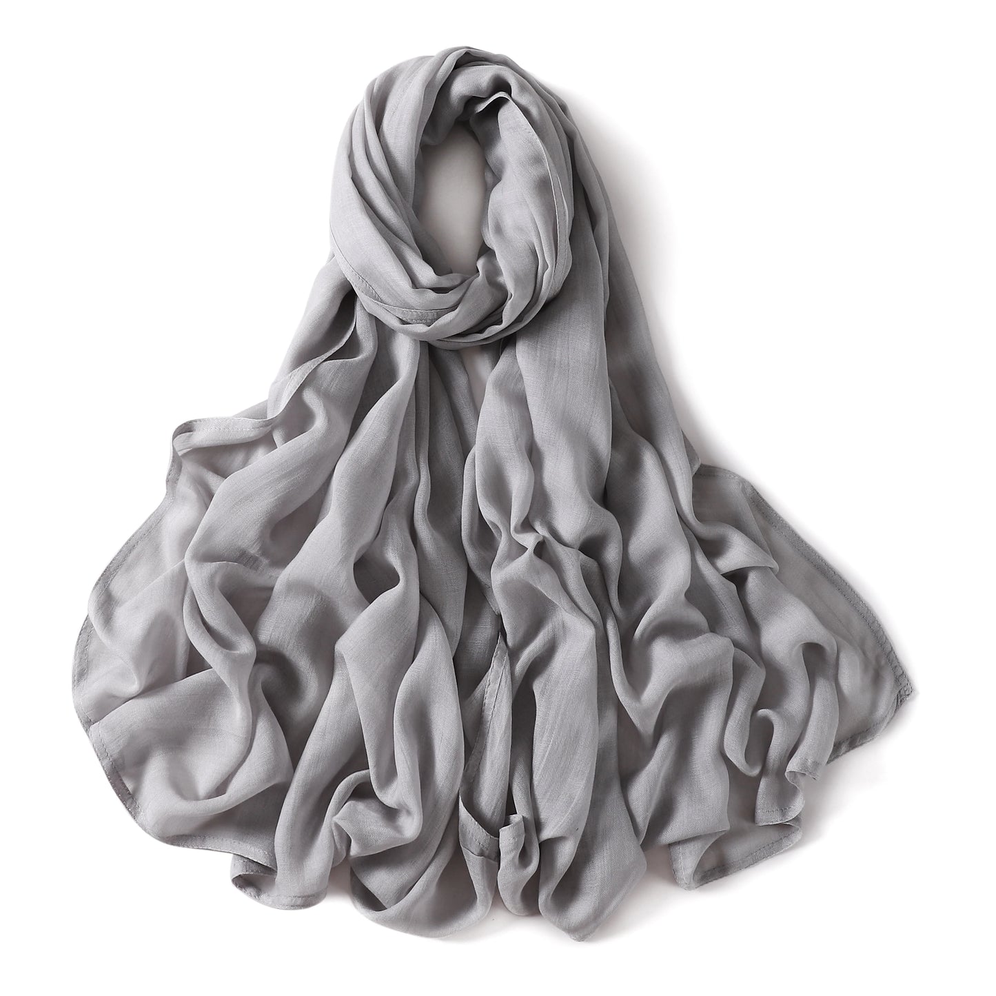 Cotton Rayon Hijabs Scarf Solid Headscarf Wraps Big Size Plain Long Shawls Muslim Women Hijab Islamic Turban Headbands Foulard