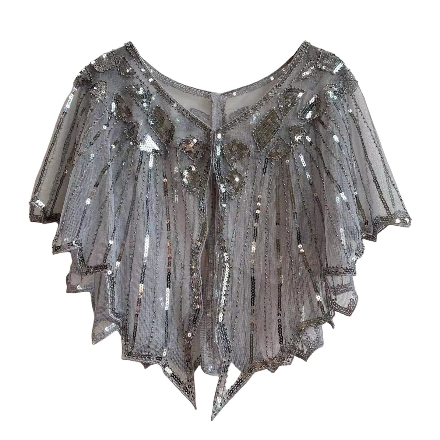 Sequins Coat Poncho Women Scarf Outfits Black Cape Ladies Scarves Party Outerwear Shawls Casaco Wraps Woman Clothes Robe Mujer