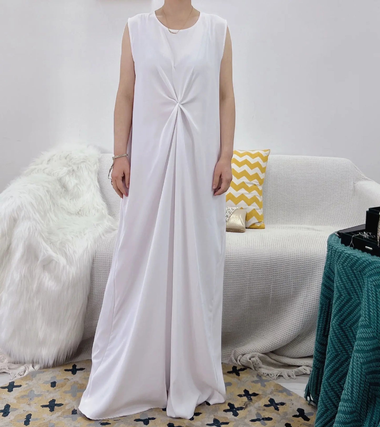 Ramadan Eid Fashion Silky Satin Muslim Abayas Robe Musulmane Abaya Cardigan Muslim Arab Worship Service Clothing Wy836