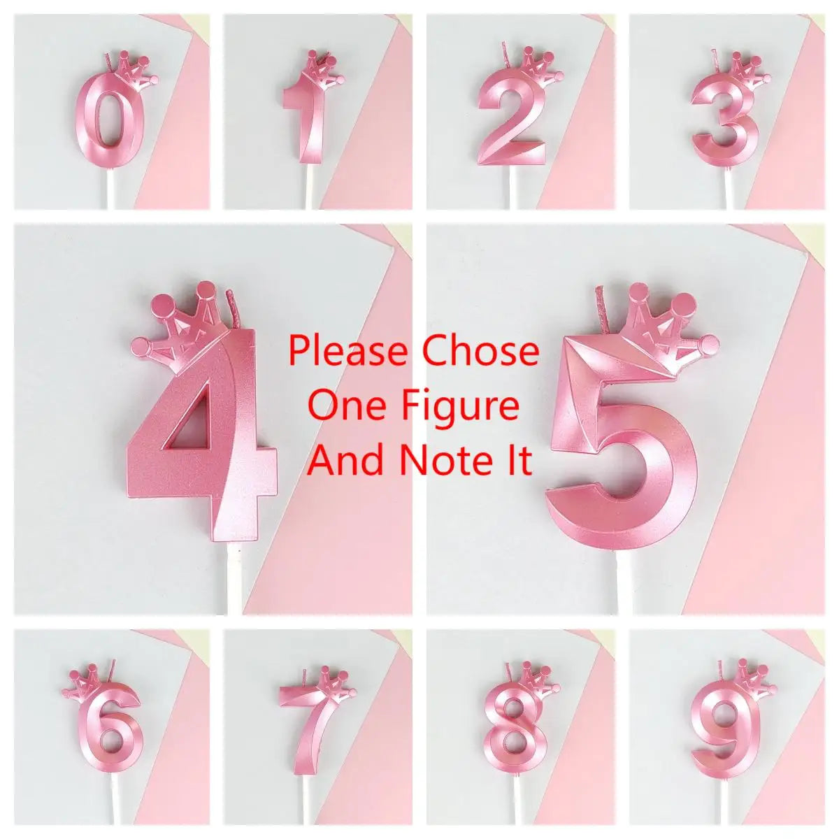 0123456789 High Quality Crown Digital Candles Cake Decorations Age Years Happy Birthday Holiday Boy Girl Colorful Party Supplies