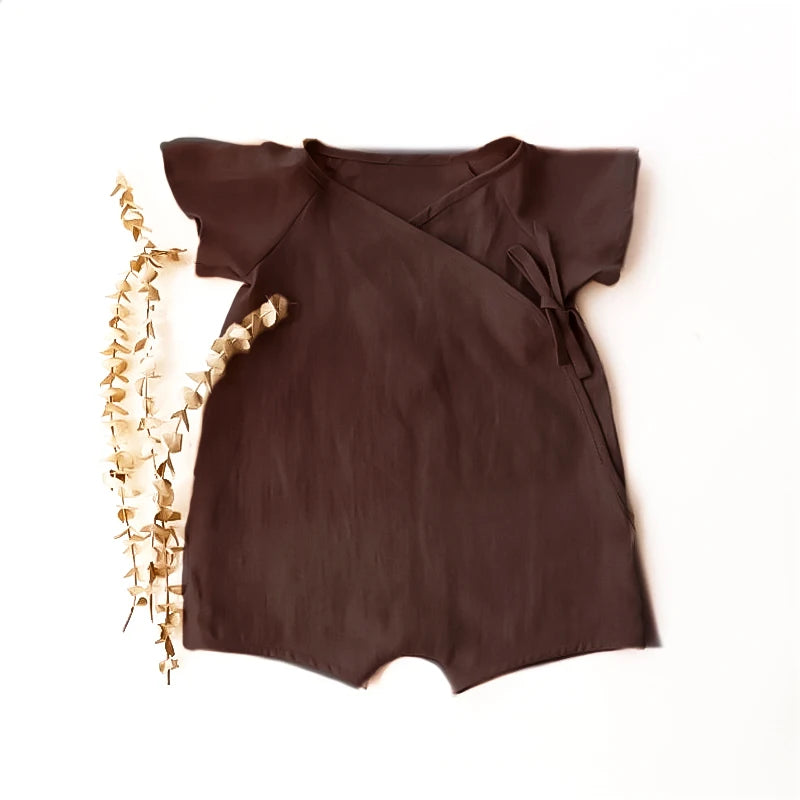 Summer Infant Baby Boys Girls Romper Solid Super Soft Cotton Baby Playsuit Jumpsuit