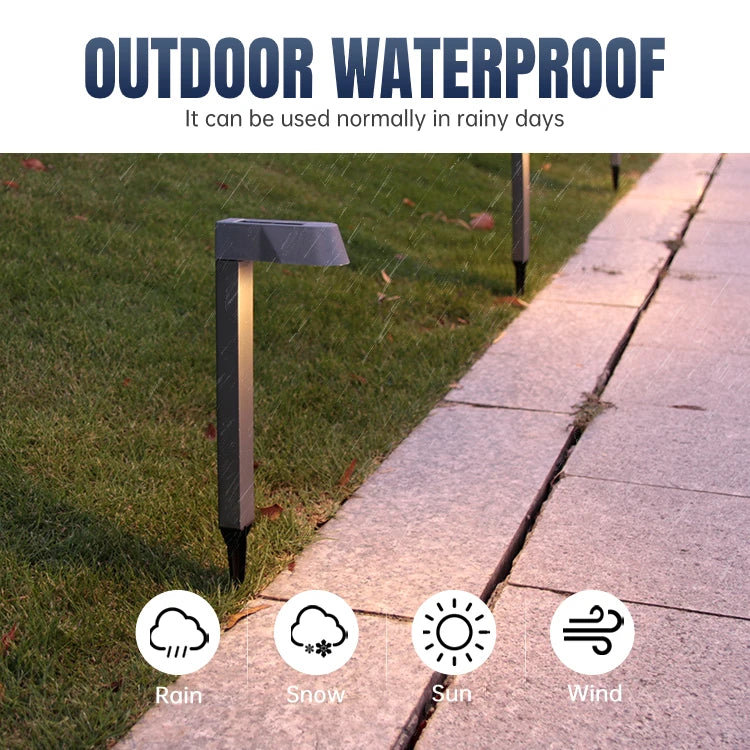 Solar LED Outdoor Lights Lawn Light Waterproof Solar Lawn Light Pathway Landscape Lamp Garden Decoration Home Yard Driveway Lawn