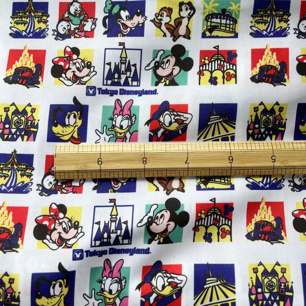 disney fabric 140x50CM Cartoon cotton fabric Patchwork Tissue Kid Home Textile Sewing Doll Dress Curtain Polyester cotton Fabric