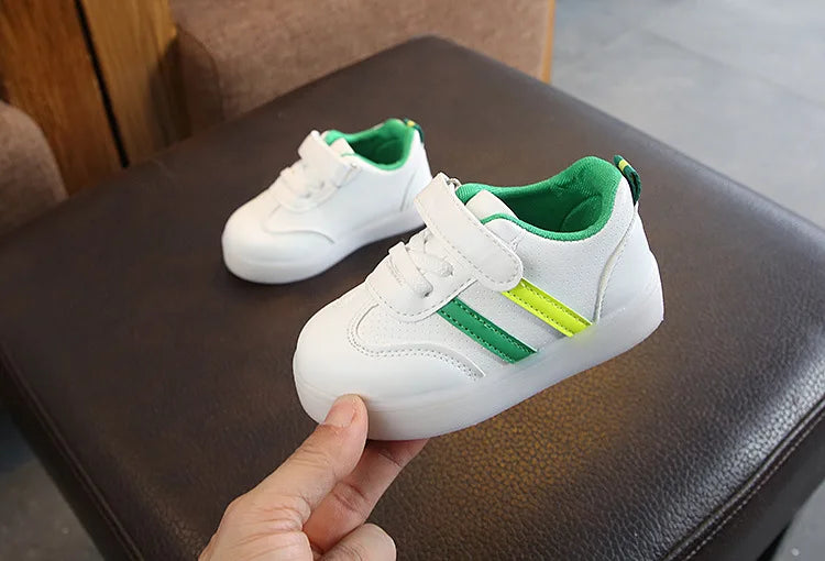 Kid Tennis 2024 Spring and Autumn Children LED Sneakers Boys Glowing Shoes Kids Baby Girls Toddler Shoes with Light Up Luminous