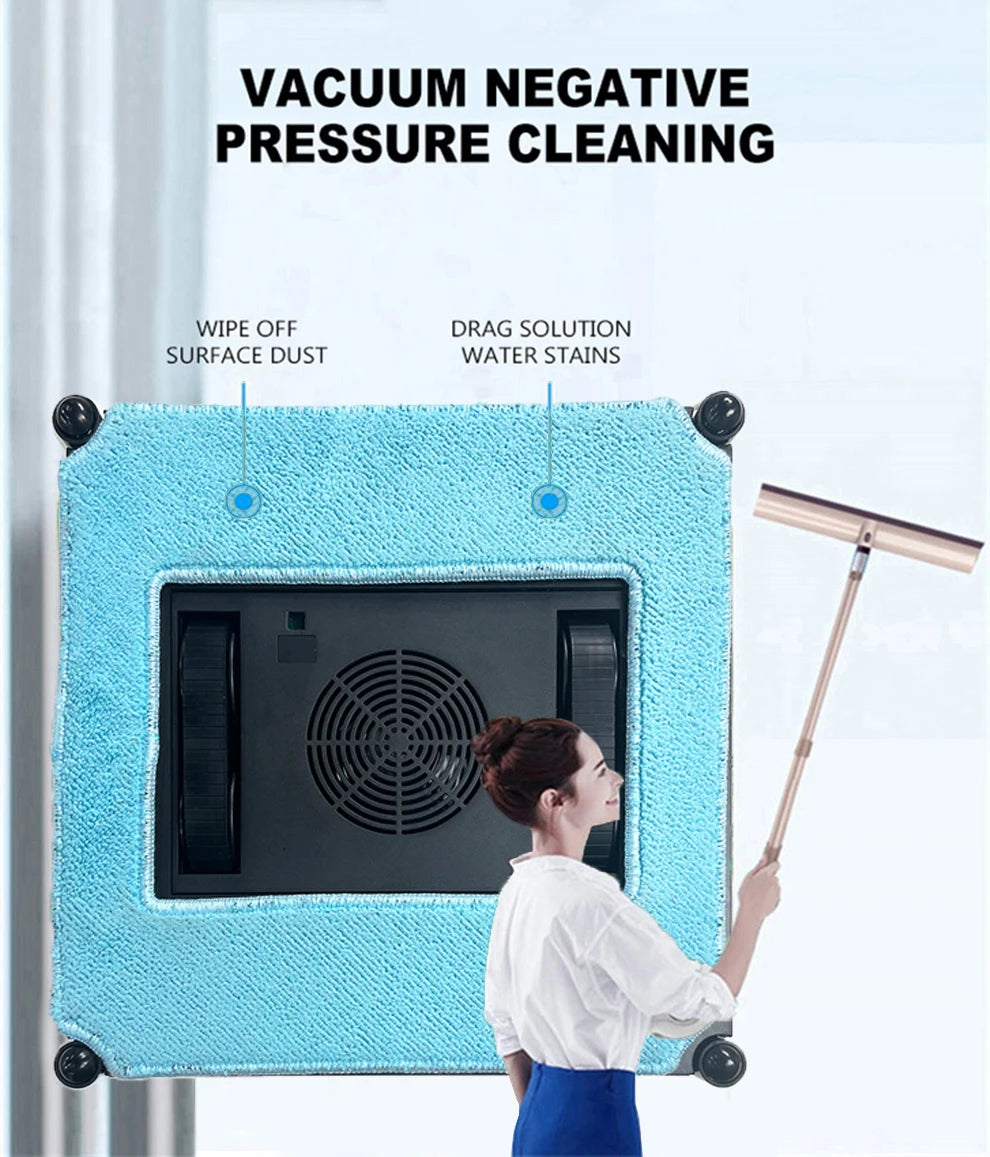 Purerobo W-S9S Window Cleaning Robot Smart APP& Remote Control Automatic Water Spray Clean Glass Electric Vacuum Cleaner Robot