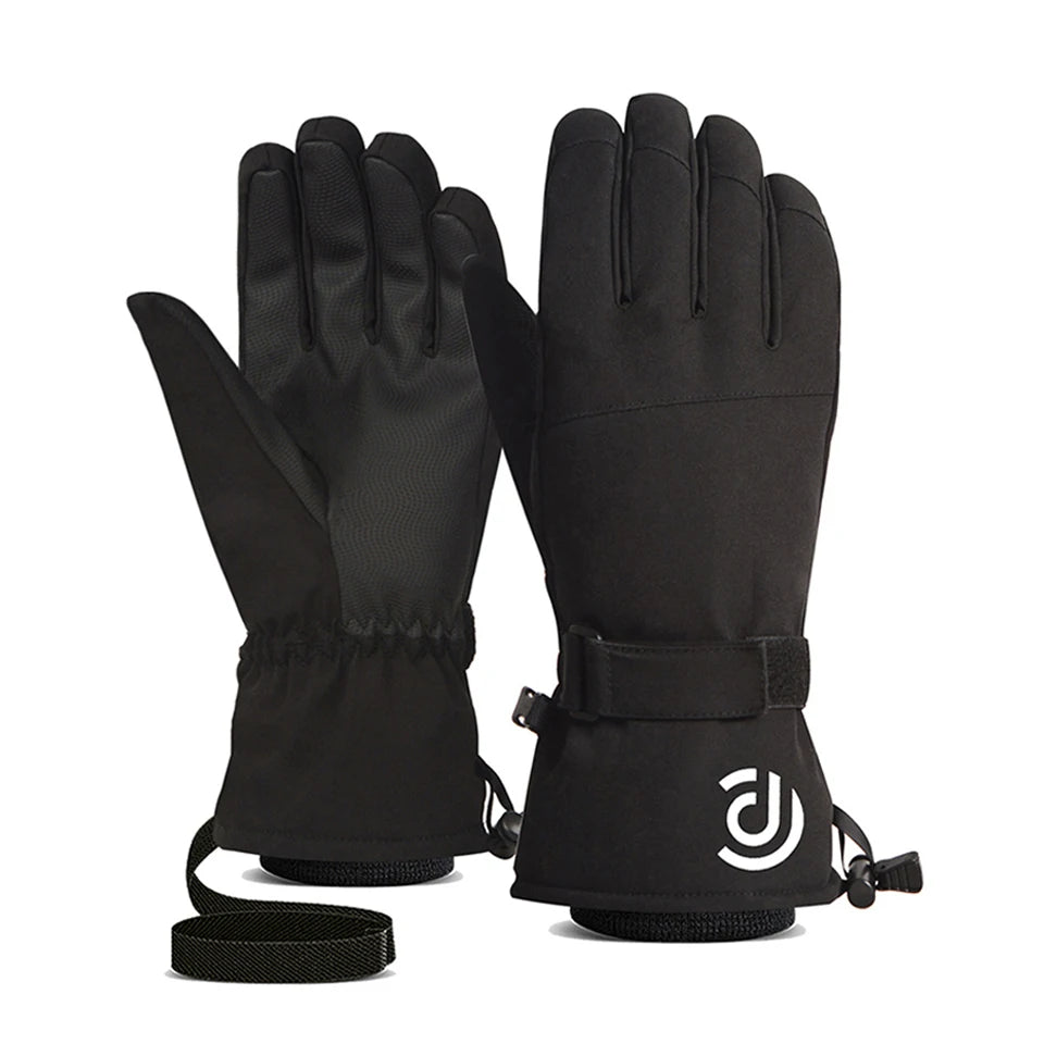 LOOGDEEL Ski Gloves Warm Winter Snowmobile Snow Snowboard Thermal Gloves Waterproof Touchscreen Function Windproof Plush Mittens