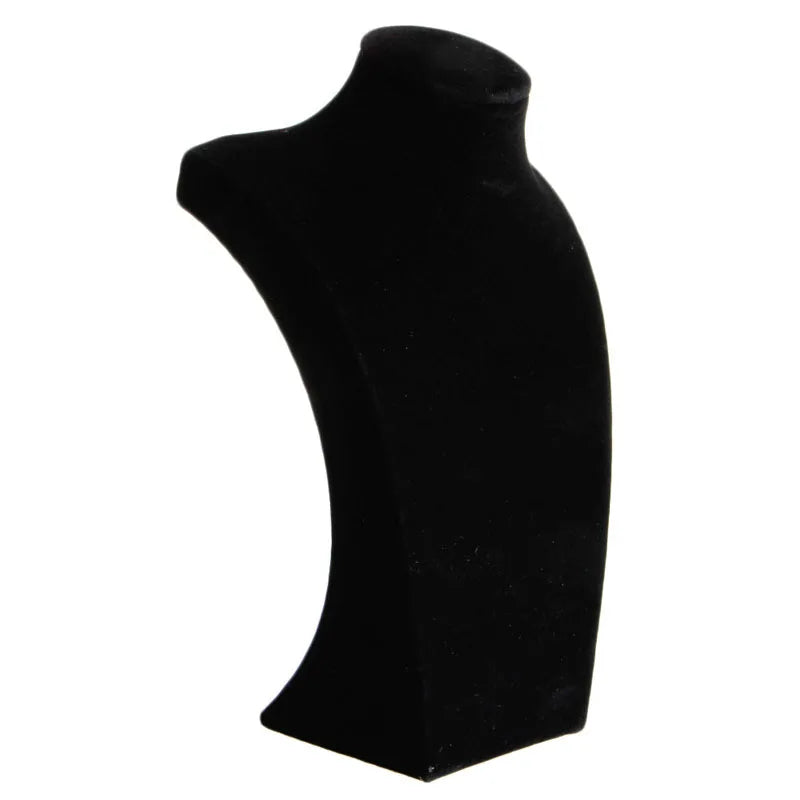 Faux Leather Mannequin Jewelry Necklace Display Holder Neck Bust Stand Showcase Show Decorate Hot