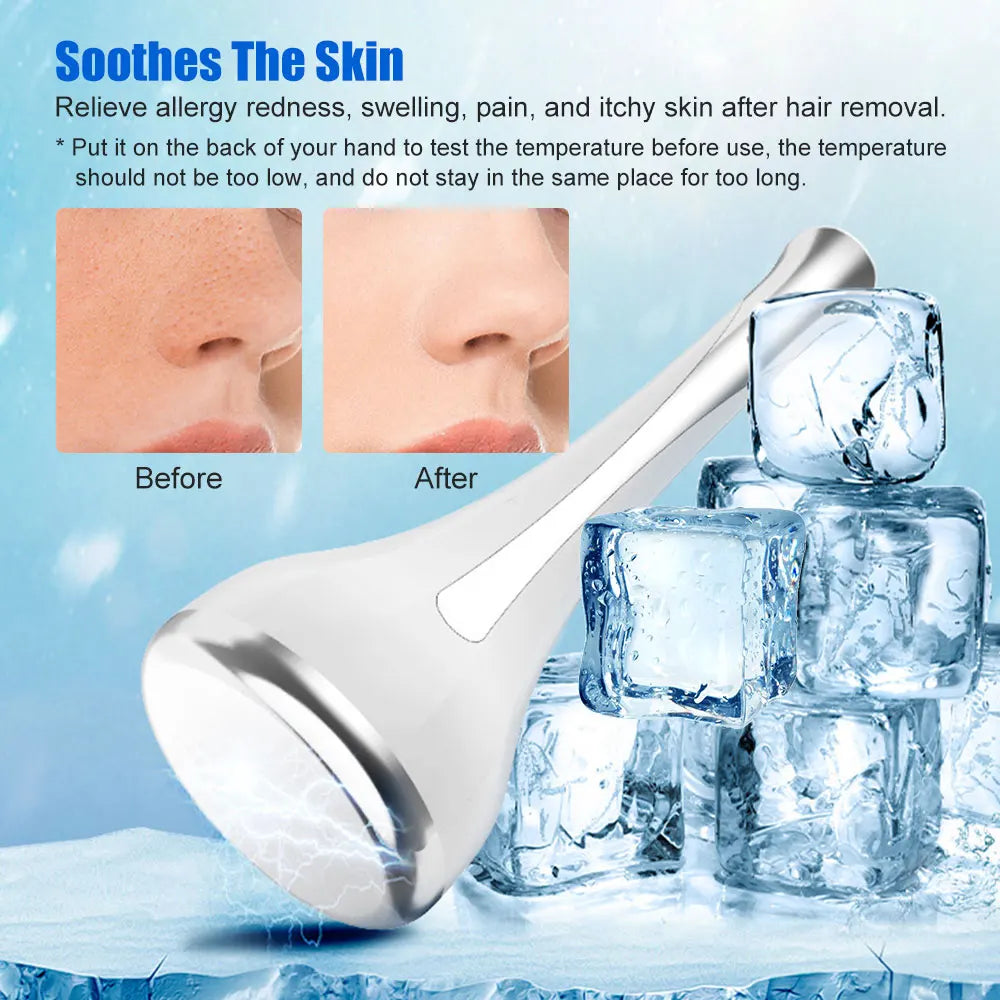 Ice Hammer Face Roller Massager Ice Roller Facial Massager Eye Massage Ice Compressor Ice Shrink Pores Cold Face Cooling Tools