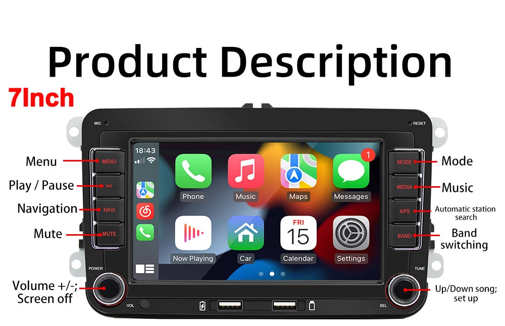 Android 13 Car Radio Carpaly For VW Volkswagen Golf 5 6 Touran Passat B6 Jetta MK5 Autoradio Multimedia Player Smart car systems