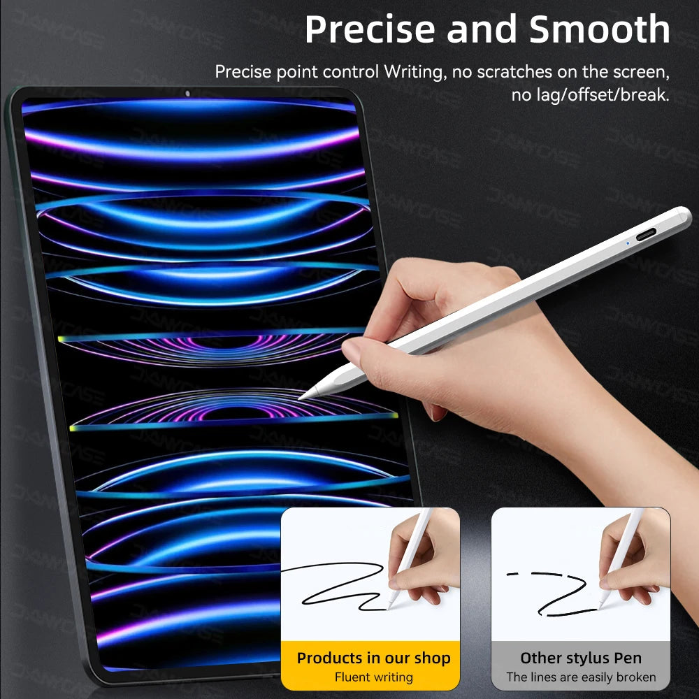 For Apple Pencil 2 for iPad Pencil 1 Bluetooth Stylus Pen Palm Rejection fit iPad Pen 2022 2021 2020 2019 2018 Stylus Pen